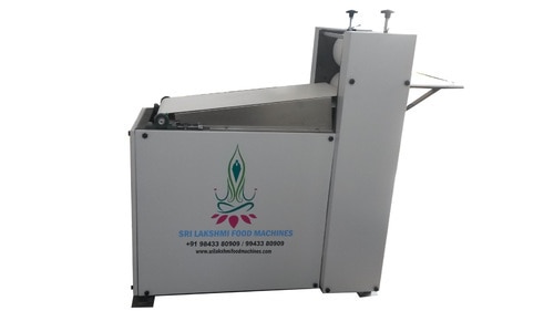 FeaturesUp to 25 Kg / Hour• Convert appalam dough into sheet from• Continues production without any interruption• Hygienic preparation• Capacities varies depend upon the size of the appalam• Using single or three phase line• 1 HP Motor• Food Grade Belt