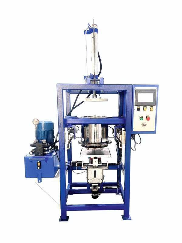 Features:• Coil diameter and coil rotation can be adjusted as per the requirement. • 25 Different types of Murukku die available. • Fully automatic and adjustable speed system • Size and Weight of each piece are identical. • Hopper can hold 15kg of dough • Made with food grade stainless steel • Processes up to 40kg of dough per hourSpecification:Hydraulic System • PLC Operated • Fully Computerized Design • 1 HP Smart Motor • Dimension 53” x 32” x 91” • Production Capacity: maximum 50kg/hr