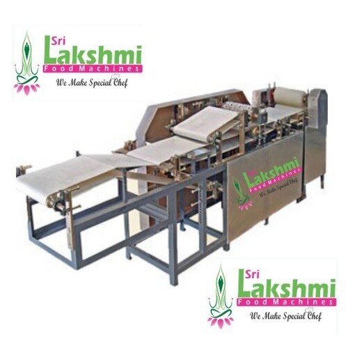 Features: · Food grade layers· Convert Appalam dough into sheet form & cut into required circle size & thickness· Continuous production without any interception· Hygienic preparation· Capacity varies depending upon size of the Appalam· Using single or three phase line