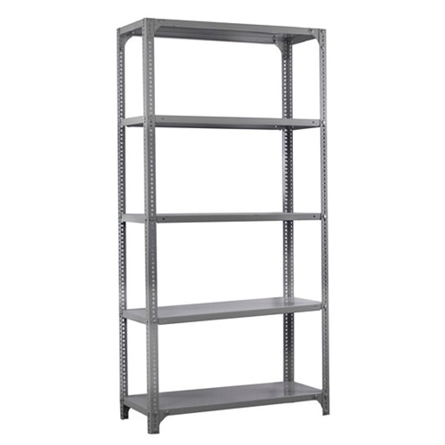 SLotted Angle Rack is being used to Store / Display multiple Products.