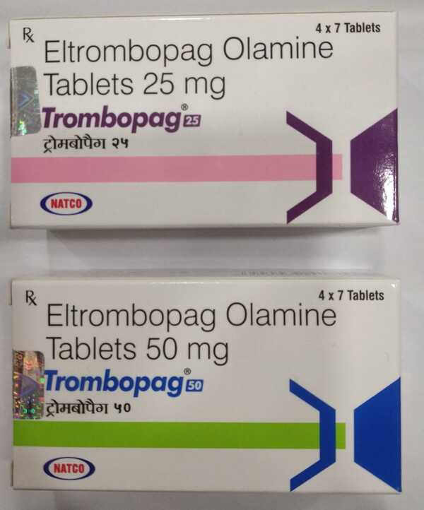 Trombopag 50 mg Eltrombopag