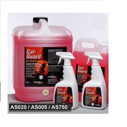 Calguard Anti-Spatter SprayWater Based AntiSpatter Liquid, Oil, Gel, SprayDESCRIPTIONCalguard Anti-Spatter Spray is a water based, paintable, cost effective and non-flammable agent for the prevention of weld-spatter adhering to metal surfaces during the welding process.Calguard Anti-Spatter Spray has outstanding performance preventing spatter sticking to a wide range of steels, including mild steel, stainless, steels and aluminium.Calguard Anti-Spatter Spray avoids the need for mechanical abrasion or grinding of weld spatter following welding.