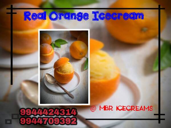 Real Orange stuffing icecream