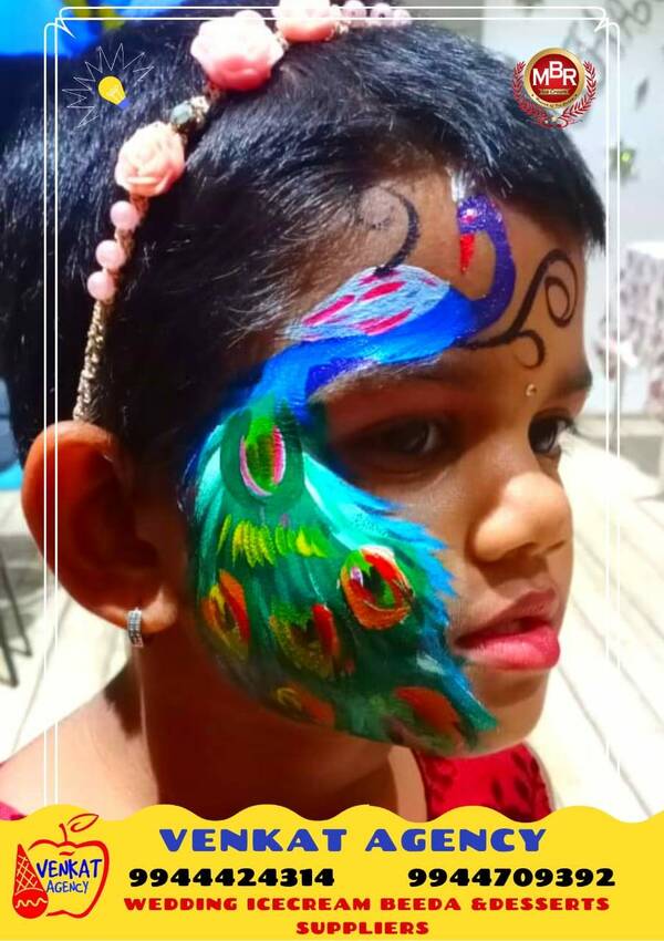 temporary face painting for wedding and other special occasions