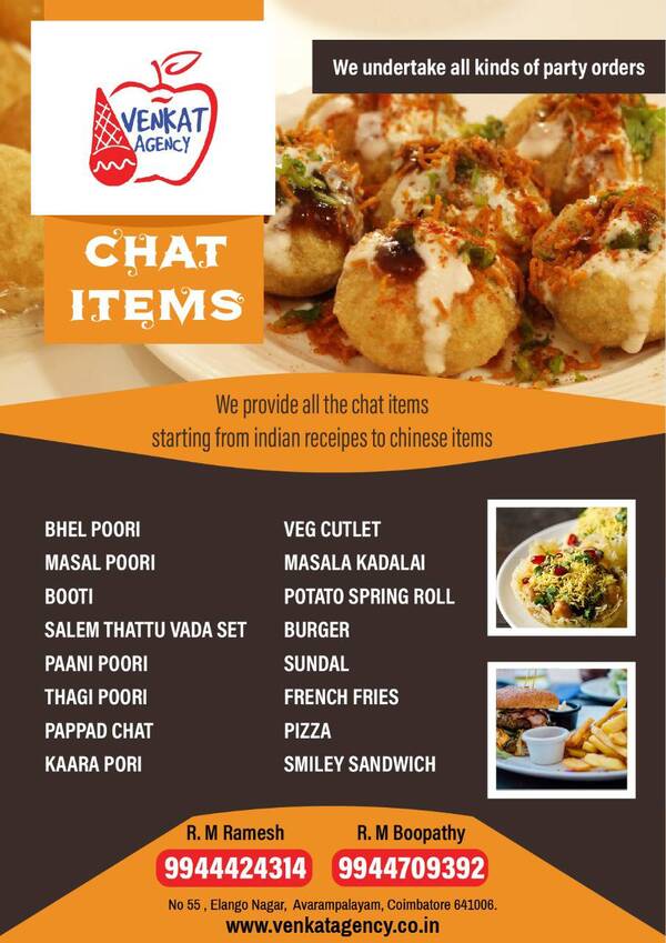 bhel Poori paani Poori for wedding and other special occasions