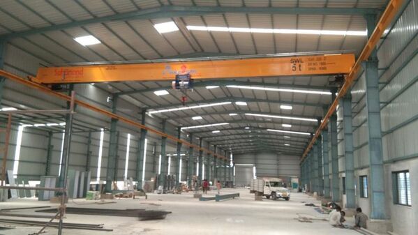Sahjanand Infratech electric overhead traveling( EOT)  cranes are design and manufacturing in accordance with IS 3177 and IS 4137 considering adequate factor of safety with respect to appropriate duty classifications.- Span3 to 30 Mtr.- Capacity1000 Kgs to 15000 Kgs.#Single-Girder-EOT-Crane-Manufacturer-In-Mehshana-Vadodara-Surat-Gujarat-India