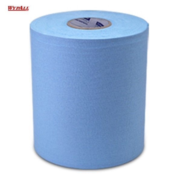 WYPALL* X70 Wipers / Roll / Blue Code : 03024Low LintColor : BlueSize : 24.7 cm X 20.0 cmPacking :Per Roll : 500 SheetPer Case : 4 Roll of 500 SheetApplications :• Soft and durable for wet and dry applications• Tools and machinery cleaning• Ideal for wiping oil, grime and solvents from surfaces