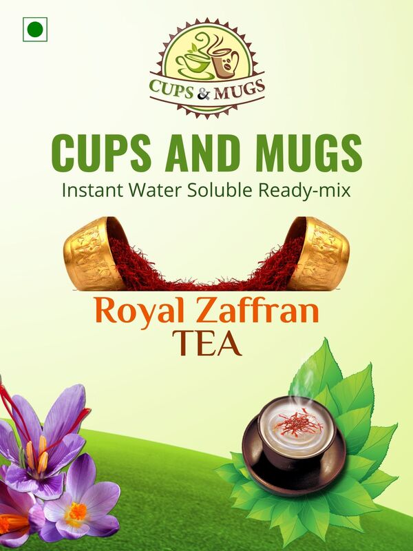 Saffron is one of the most Premium spices and known for its Rich aroma and lot of health benefits.made from pure saffron and specially blended with the Assam tea, Cups and Mugs Royal Zaffran Tea is truly Royale.