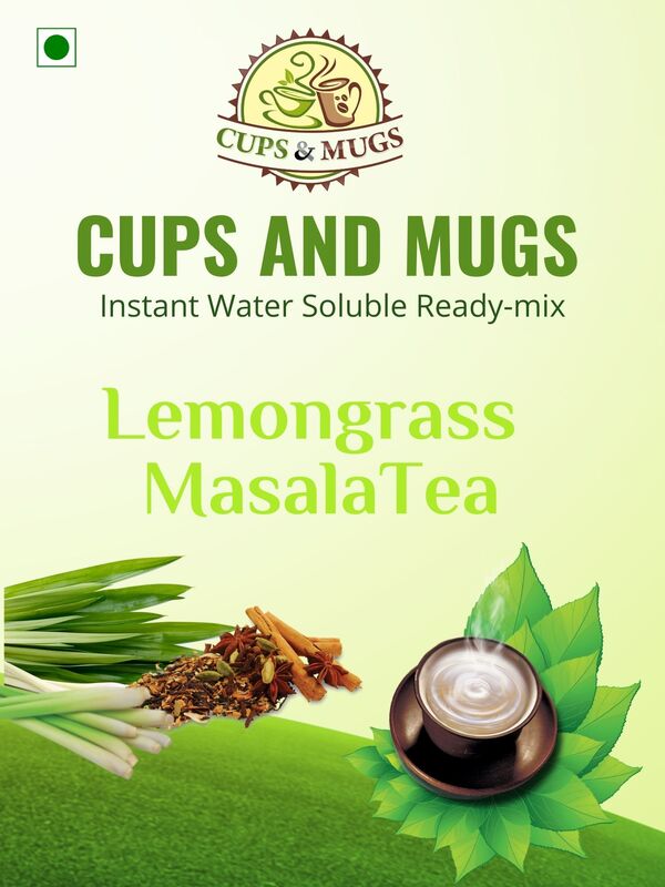 Lemongrass is an exotic aromatic herb having lots of health benefits. Cups and Mugs Lemongrass Masala Tea Premix is perfect combination of exotic Lemongrass and Classic Indian Masala making it a aromatic refreshing hot beverage.