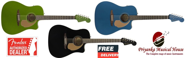Bold and brash, the chest-thumping sound of this big-bodied acoustic was designed to inspire from the moment you pick it up. The exclusive slope-shouldered Redondo body shape has a rich, commanding voice that fills any room. The gloss metallic top, back and sides, as well as a matching painted 6-in-line headstock and crème binding, give it a shot of electrifying attitude. Dynamic, unique and unconventional—like today’s guitarists—the Redondo Player refuses to be bound by the past.The same no-compromise attitude that gives the Redondo Player its uniquely killer vibe extends to every aspect of its construction. It features optimized bracing for reduced mass and superior resonance, a Graph Tech® NuBone® nut and saddle for greater sustain and a Fishman® preamp system that makes it easy to plug in without sacrificing the guitar's natural sound. Its lightweight mahogany neck features a comfortable, easy-to-play, slim-taper