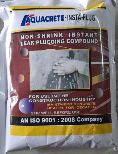 Aquacrete-Insta-Plus is a fast instant leak plugging compound. It is ideal for instantaneous sealing of leaks and plugging wet cracks in concrete and masonry surface. It is particularly designed to stop the flow of running water.