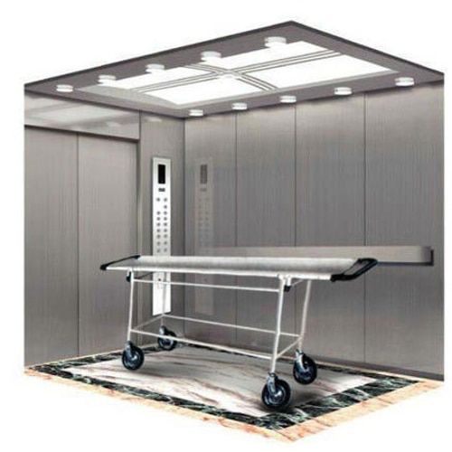 A stretcher lift is installed in hospitals, medical centers and clinics, i.e. in buildings where escorted stretchers are to be transported. The elevator is fitted with automatic shaft and car doors, whose motor operates via a VVVF system, with a view to ensuring smoother function.|Stretcher Lift suppliers in Vadodara|