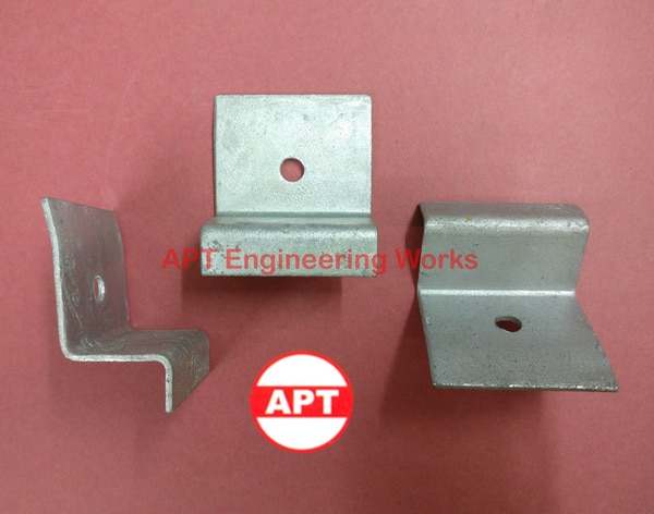 M/s APT Engineering Works are Solar Z / End Clamp Manufacturers in Delhi, India. End Clamps are used for closing / holding Strut channels, Slotted Channels, etc. These Solar Panel End Clamps are made strong and heavy to provide good holding support. These Clamps find a wide usage in the Installation of Solar Structures. The Clamps are Hot Dip Galvanized to give them a long life while giving strong support. Holes are made in the Clamps for fixing Stainless Steel / MS Bolts to the Structure. 