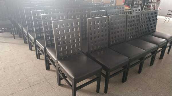 Premium wooden chairs, Chome chairs, fiber/plastic chairs, etc available with us