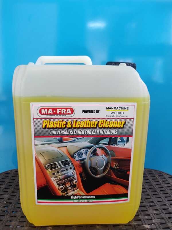 Plastic & Leather cleaner is perfectly cleans car-seats, plastic parts, and all washable surface inside the car. It dissolves traces of nicotine from car-saet fabrics and canopies, eliminating unpleasent odors and thus offering a guarantee of total hygiene.