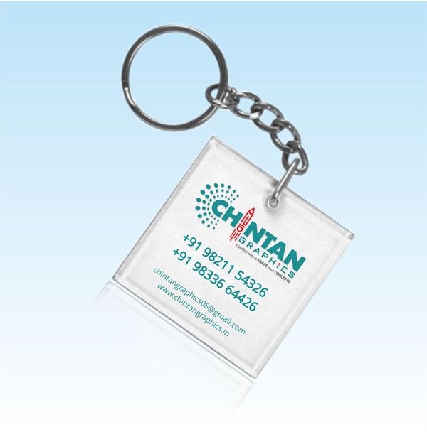 Lightweight: When compared to metal or leather, acrylic key chains are light weight and easy to carry around. ...Style: Most acrylic key chains come with colored backgrounds, which can make the brand image stand out in style. ...Durability: Acrylic key chains are long lasting and will enjoy a long retention among your recipients.