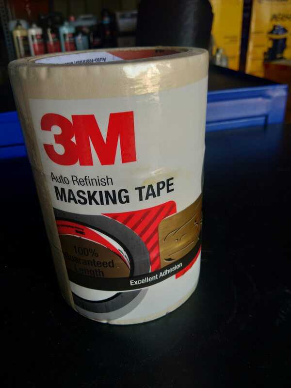 Masking tape is a lightly adhesive, easy to tear, paper tape, that can be smoothly applied and removed without leaving marks or damage. Traditionally also known as painter's tape, masking tape comes in a variety of widths and is designed for use in painting, to mask off areas that should not be painted.