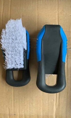 Special white bristles removes tough stains from Upholstery. White bristles soft on Upholstery. Brushtile hard is good to scrub floor. Power bristles on Upholstery brush gives tough stain cleaning.