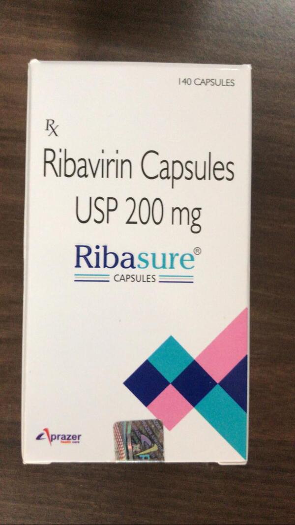 Ribasure Capsule is an antiviral medicine that is used in the treatment of chronic hepatitis C virus (HCV) infection. It prevents the multiplication of virus in human cells and clears up the infection.