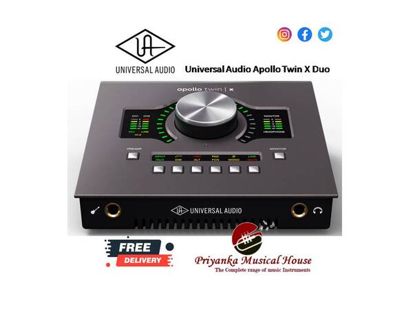 Apollo Twin X Heritage Edition has all the benefits of the acclaimed Apollo Twin X, including elite-class A/D and D/A conversion, DUO Core realtime UAD plug-in processing, Unison-enabled mic preamps, and full LUNA Recording System integration. And it goes a step further, with a software suite of 5 award-winning UAD plug-in titles, featuring Collections from Teletronix,® Pultec,® and UA.A Special Edition featuring Iconic UAD Analog Collections OnboardA hallmark feature of Apollo is its Realtime UAD Processing, letting you run the full library of UAD plug-ins at near-zero latency. Taking you a step further, Apollo Twin X Heritage Edition gives you 5 premium plug-in titles worth over $1,300 — including the full suite of UA's Teletronix and 1176 compressors, all Pultec EQs, UA 610 Unison mic preamps, and Pure Plate Reverb.These premium Heritage Edition titles are in addition to Apollo Twin X's included