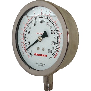 Adarsh Ammonia Gauges are specially designed to sustain against vibration, sudden pressure and temperature conditions. Ammonia gauge are used to measure suction and discharge pressure on Ammonia compressors.Specifications :-4 Available in dial sizes 2-1/2