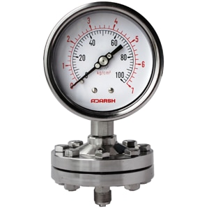 Applications :-Pharmaceutical, Chemical, Petrochemical, Oil & Gas, Refinery, Paper & Pulp, Sugar, Breweries, Food & Beverages, Cement Industries, etcFeatures :-4 Dial Sizes 100mm (4