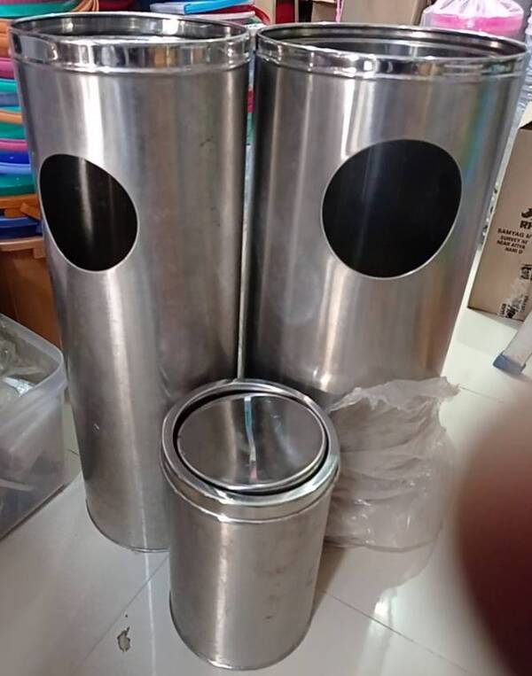 Ash Ashtray Dustbin Can Steel