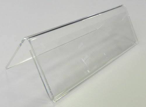V Name Plate Holder Acrylic