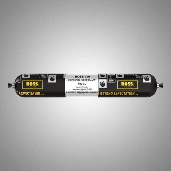 BOSS 240 is a high-quality, onecomponent,solvent-free hybrid adhesive and joint sealant for theinstallation of windows on all types of vehicles.