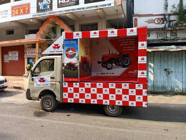 tata ace gaadi with flex branding. driver.  per day 60km structer also including