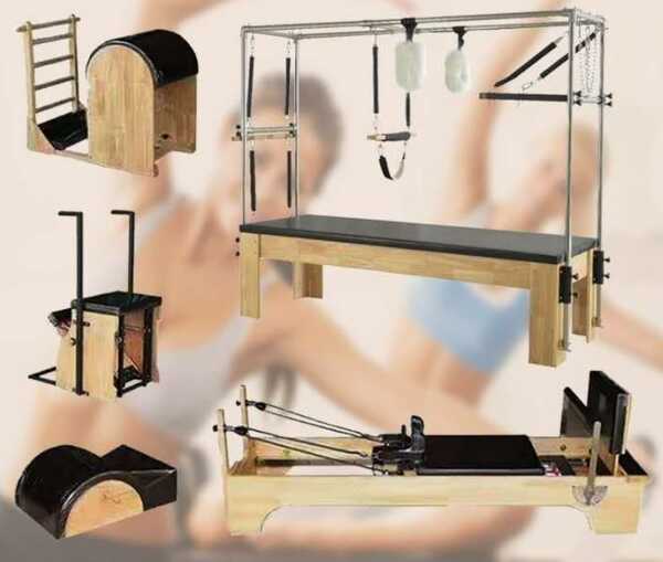 It is a bed-like frame with a flat platform on it, called the carriage, which rolls back and forth on wheels within the frame. The carriage is attached to one end of the reformer by a set of springs. ... Body weight and resistance of the springs are what make the carriage more or less difficult to move