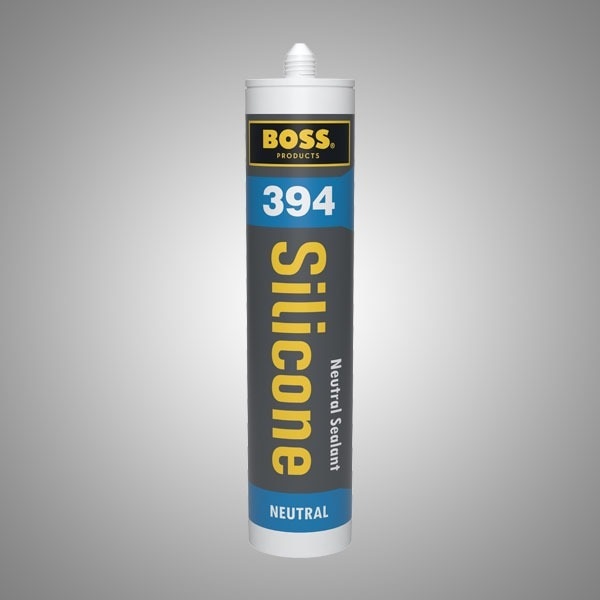 BOSS® 394 neutral non-corrosive, silicone is a one-component, adhesive/sealant, specially formulated for use in general sealing applications.Features:Excellent adhesion to vinyl, wood, steel, aluminium, glass, and plastic.Non-corrosive, with neutral cure, low-odour, and medium modulus.Permanently flexible.Waterproof/weatherproof.Applications:Other bondable surfaces include anodized aluminium, UPVC, wood, ceramics, painted surfaces, and most plastics.The product is ideally suited for sealing and bonding with glass, glazed surfaces, and galvanized steel.Colours:Available in white, black, and clear.Packaging:Available in standard 280 ml caulking cartridges.