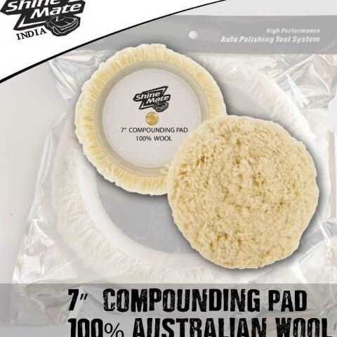 SHINE MATE 7 INCH WOOL PAD