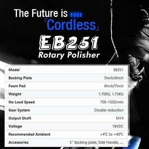 SHINE MATE EB251 ROTARY POLISHER
