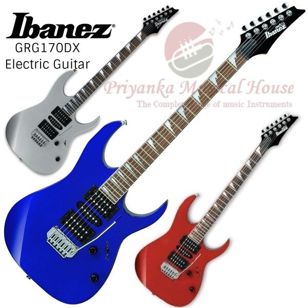 GIO GRG170DXA guitar doesn't have to cost a bundle to sound good. The GIO series was developed for players who want Ibanez quality in a more affordable package. Not only do they look and play better than everything else in their price range, but their rigorous inspection, set-up and warranty is the same as Ibanez's more expensive models. FINISHESBKN - Black NightCA - Candy AppleJB - Jewel BlueWH - WhiteTFB - Tri Fade BurstSV - SilverSPECneck type GRG Maple neckbody Basswood bodyfretboard Bound Rosewood fretboard w/Sharktooth inlayfret Jumbo fretsbridge FAT-10 tremolo bridgeneck pickup Infinity R (H) neck pickup (Passive/Ceramic)middle pickup Infinity RS (S) middle pickup (Passive/Ceramic)bridge pickup Infinity R (H) bridge pickup (Passive/Ceramic)factory tuning 1E, 2B, 3G, 4D, 5A, 6Estring gauge .009/.011/.016/.024/.032/.042hardware color Chrome