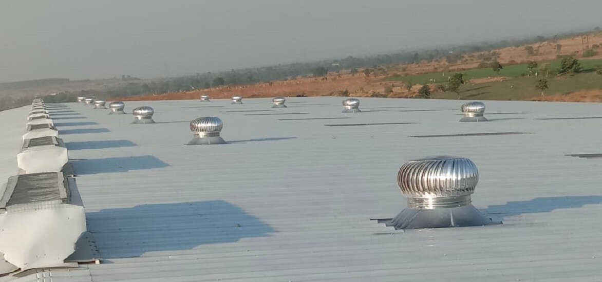 Roof Air Ventilator Manufacturer, Supplier  In Chhattisgarh.We are a reputed entity in the industry, actively engaged in offering an optimum quality range of Air Ventilators.Details:•	Offered ventilators are based on the latest principle of operation.•	Rotating vanes of the turbo vent create low pressures zone due to the centrifugal force. This, in turn, withdraws the fresh air from outside and helps in replacing polluted air or hot air continuously to the atmosphere.Applications:•	Factories•	Warehouses•	Workshops•	Industrial Sheds•	Domestic application