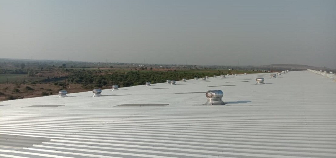 Roof Ventilator Supplier & dealers In Madhya Pradesh.We are a reputed entity in the industry, actively engaged in offering an optimum quality range of Air Ventilators.Details:•	Offered ventilators are based on the latest principle of operation.•	Rotating vanes of the turbo vent create low pressures zone due to the centrifugal force. This, in turn, withdraws the fresh air from outside and helps in replacing polluted air or hot air continuously to the atmosphere.Applications:•	Factories•	Warehouses•	Workshops•	Industrial Sheds•	Domestic applicationFeatures:•	Sturdy design•	Suited for buildings with explosive environment•	Can be easily mounted on any roofing•	Assured ventilation•	Wind-powered roof mounted ventilators that are designed to withstand high wind speeds•	Made up of closely spaced profiled vanes, these are rainwater proof•	Capable of removing heat, dust and fumes•	Helps in avoiding condensation at the bottom of the roof Size(Inch)	Price/Piece21/28	             380024/32	             4000