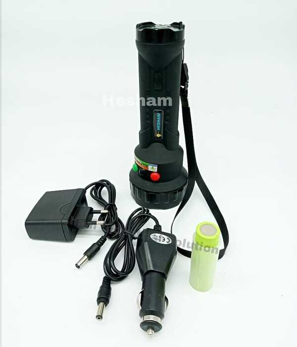 Tricolor Red/Green/White Rechargeable Signal Torch Light  3W CREE LED, IP65, ABS Body, PC Lens  Model: HIS‐RGW‐002