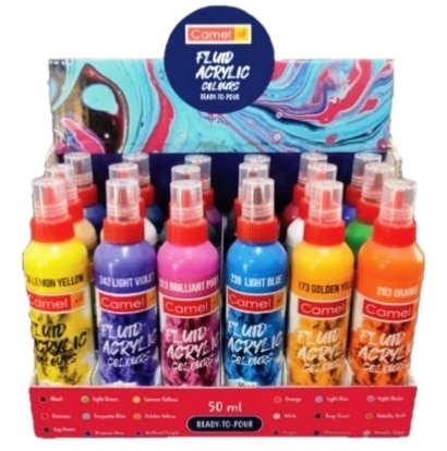 CAMEL Fluid Acrylic COLOURS ALL  SHEDES
