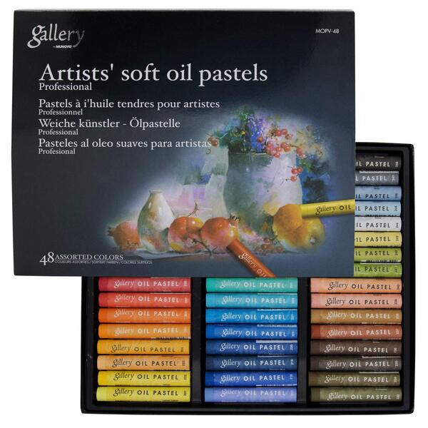 Mungyo Gallery Artists' Soft Pastels - 48 Colors,