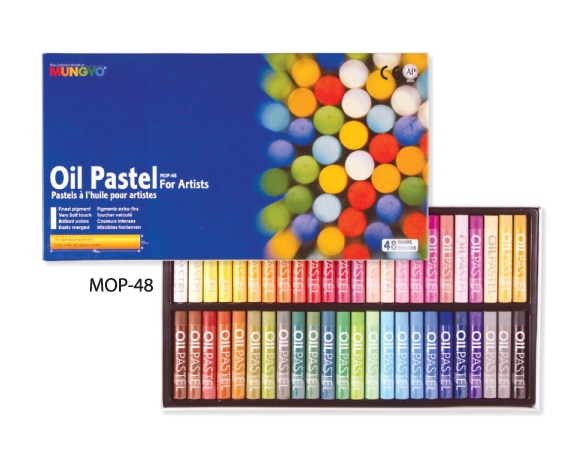 Mungyo Gallery Oil Pastels Cardboard Box (Assorted Colors, Standard) -Set of 48