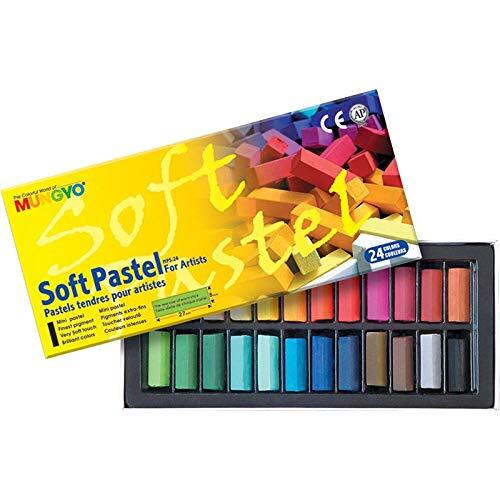 Mungyo Square Soft Pastels, 24 Half Size Colours product image