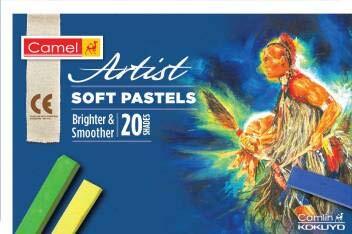 Camel Artist Soft Pastels - 20 Shades [ Brighter & Smoother 