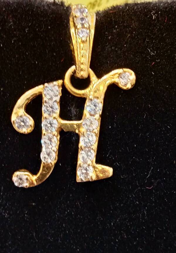 Gold Letter Pendent
