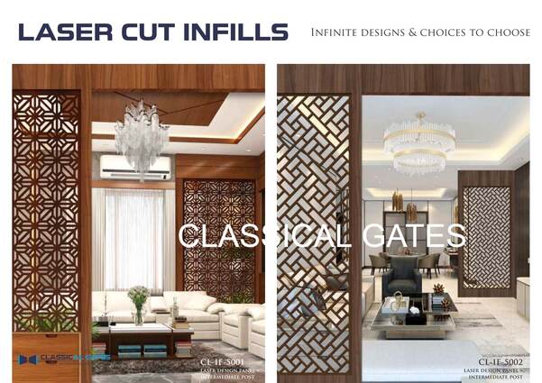 Laser Cut Infills ~ Laser Design Panel + Intermediate Post