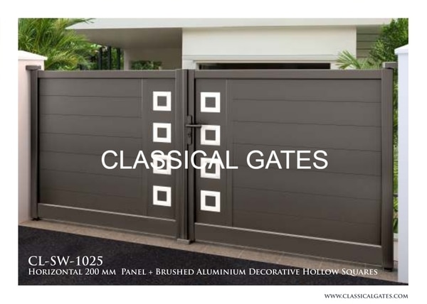 Swing Gates ~ Horizontal 200 mm Panel 