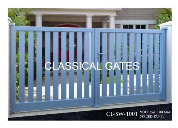 Swing Gates ~ Vertical 100 mm Spaced Panel