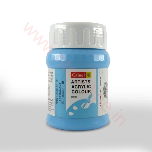 Camlin Artists’ Acrylic Colours are soft, creamy and are a golden mean between water colours and oil colours. They can be used directly from the tube, mixed with an acrylic medium or with water. Relief texture can be obtained by the application of thick paint with a palette knife and large areas can be built up without any fear of cracking. The Acrylic Colours adhere to a great variety of surfaces like canvas, wood and earthenware.