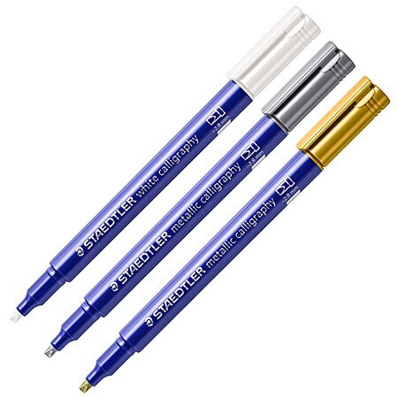 Staedtler Metallic Calligraphy GOLD/SILVER/WHITE