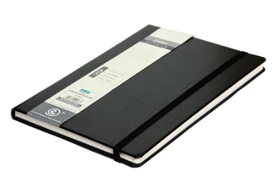 FEATURESIvory PaperLeather Finish CoverElastic ClosureDot-GridColour : BlackPages : 160Size : A5Dimensions (in cm) : 14.8 x 21Gsm : 80